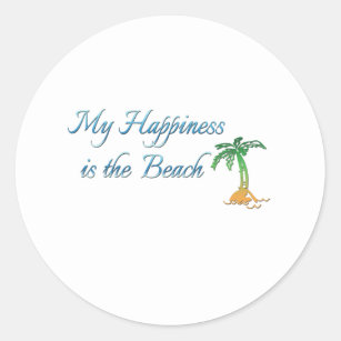 My Happiness Classic Round Sticker