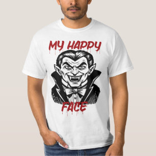 My Happy Face, Funny Vampire Halloween T-Shirt