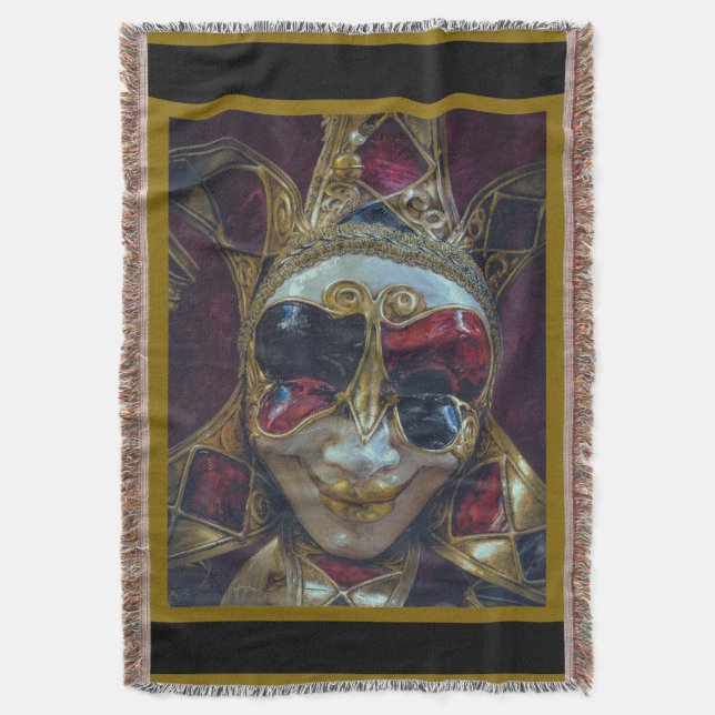 My Happy Face Throw Blanket (Front Vertical)