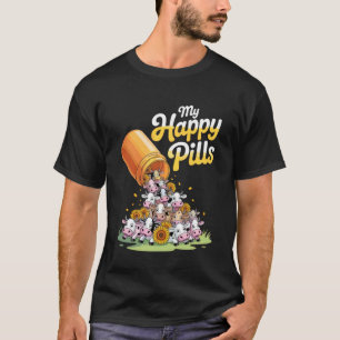 My Happy Pills Cow Lover Joyful Vibe Perfect Farm T-Shirt