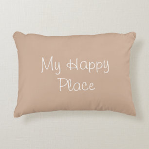 My Happy Place Accent Pillow