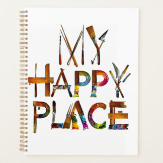 "My Happy Place – Artistic Tool Typography Planner