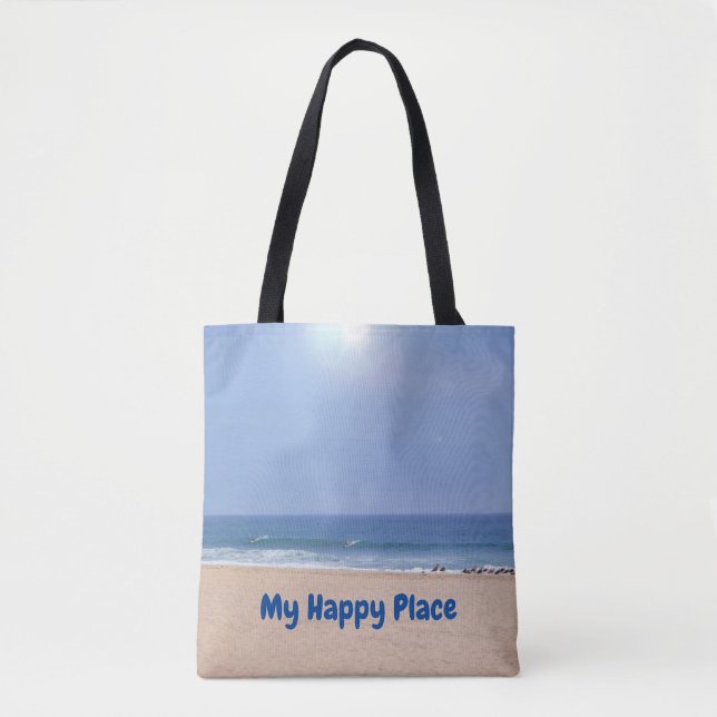My Happy Place Beach Tote (Front)
