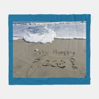 My Happy Place Fleece Blanket