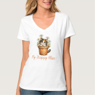 My Happy Place, Gardening Cat T-Shirt