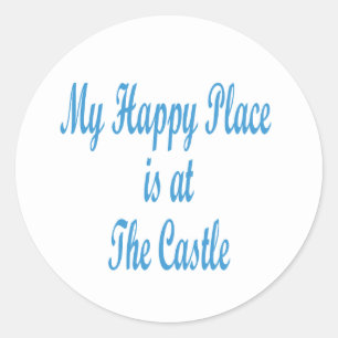 My Happy Place is At The Castle sticker