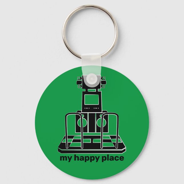 My Happy Place Key Ring (Front)
