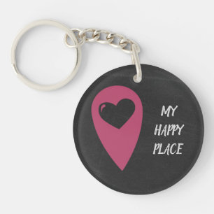 My happy place key ring
