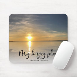 My Happy Place, Personalized Custom Full Photo Mouse Mat