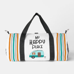 My Happy Place Retro Camper Duffle Bag