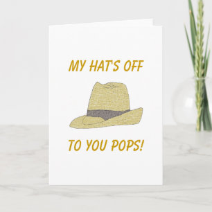 My Hat's Off-Fedora Card