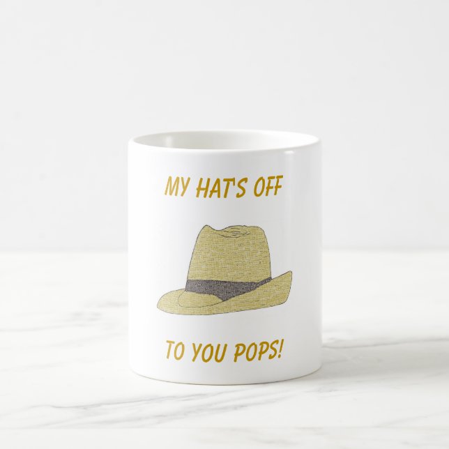 My Hat's Off-Fedora Coffee Mug (Center)