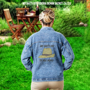 My Hat's Off-Fedora Denim Jacket