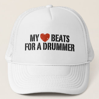 My Heart Beats For a Drummer Trucker Hat