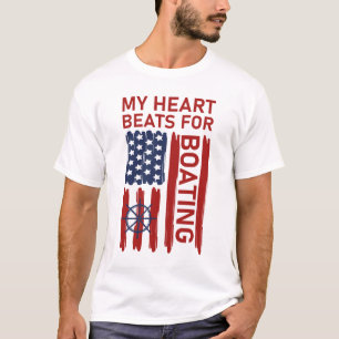 My Heart Beats For Boating T-Shirt