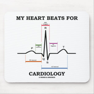 My Heart Beats For Cardiology (Sinus Rhythm) Mouse Mat