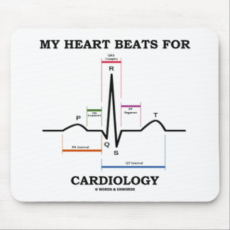 My Heart Beats For Cardiology (Sinus Rhythm) Mouse Mat