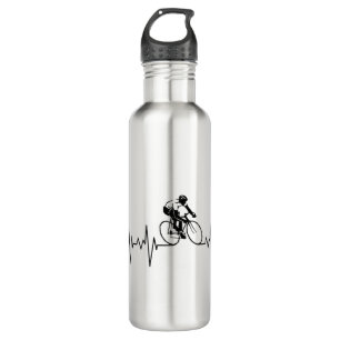 My Heart Beats For Cycling. 710 Ml Water Bottle