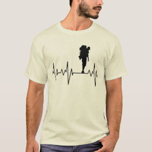 My Heart Beats for Hiking, Trekking and Travel T-Shirt
