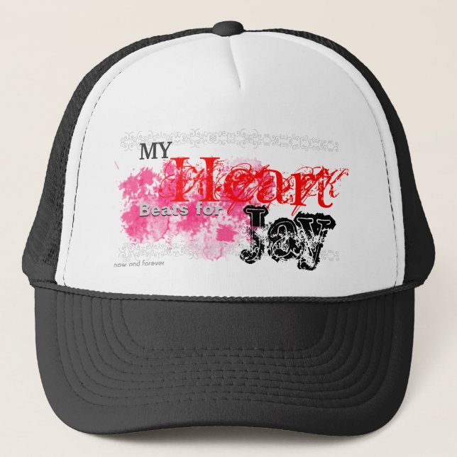 My Heart Beats for Jay Trucker Hat (Front)