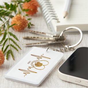 My Heart Beats for Leo Zodiac Sign Keychain