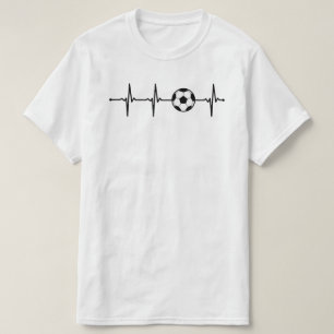 My Heart Beats for Soccer   Football Ball ECG Bv T-Shirt