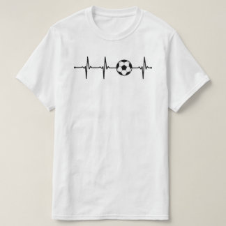 My Heart Beats for Soccer | Football Ball ECG Bv T-Shirt