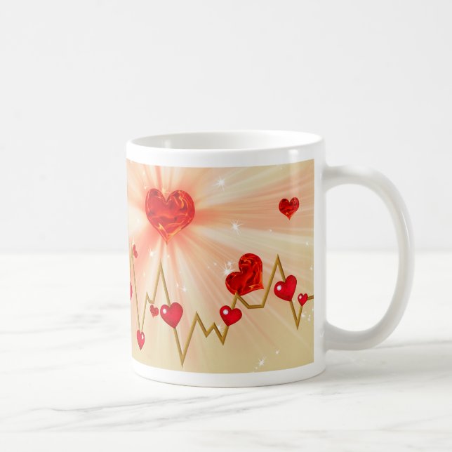 My heart beats for you coffee mug (Right)