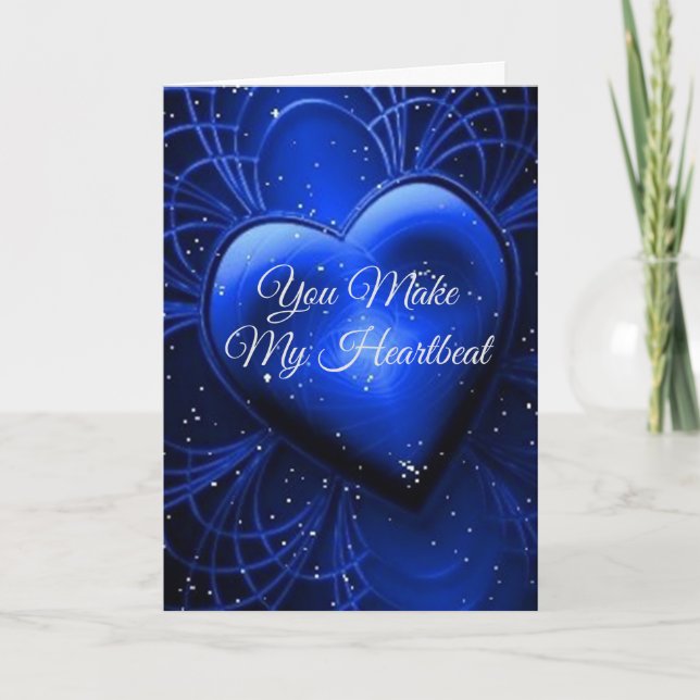MY HEART **BEATS FOR YOU!" LOVE CARD (Front)