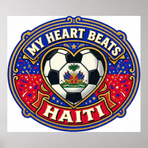 My Heart Beats Haiti  World Cup 2026  Poster
