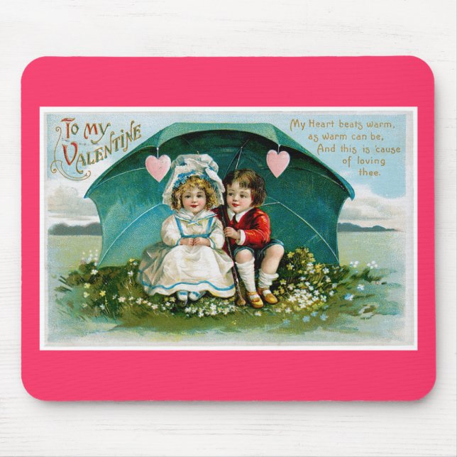 My Heart Beats Warm... Mouse Mat (Front)