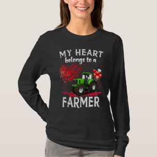 My Heart Belong To A Farmer Farmer's Wife T-Shirt