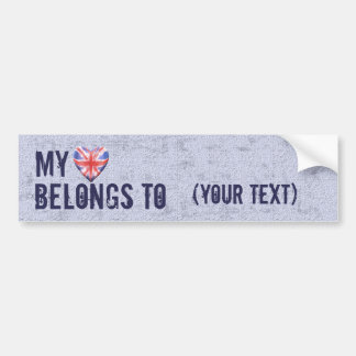 My Heart Belongs Bumper Sticker