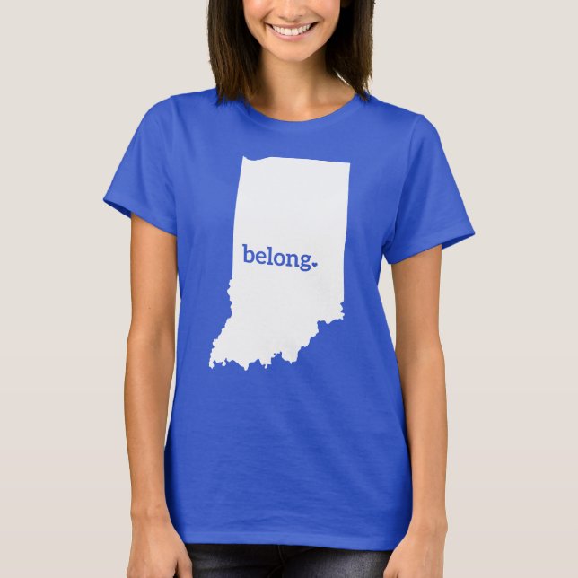 My Heart Belongs in Indiana T-Shirt (Front)
