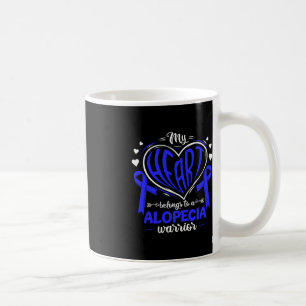 My Heart Belongs To A Alopecia Warrior Alopecia Aw Coffee Mug