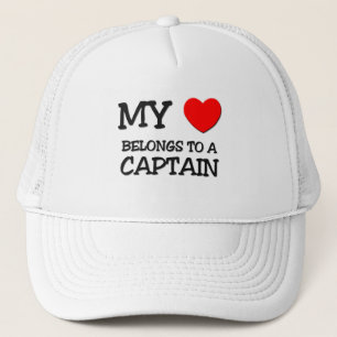 My Heart Belongs To A CAPTAIN Trucker Hat
