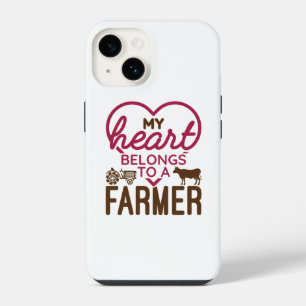 My Heart Belongs to a Farmer iPhone 14 Case
