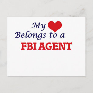 My heart belongs to a Fbi Agent Postcard
