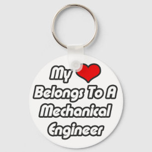 My Heart Belongs To A Mechanical Engineer Key Ring