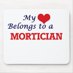 My heart belongs to a Mortician Mouse Mat