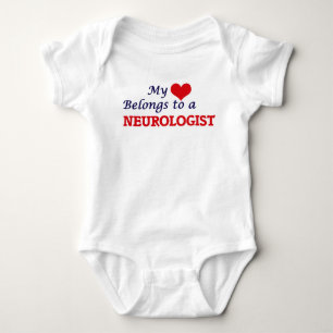My heart belongs to a Neurologist Baby Bodysuit