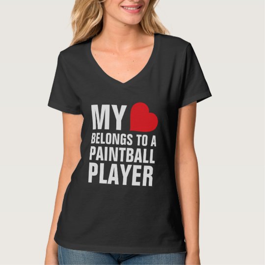 My heart belongs to a Paintball Player T-Shirt