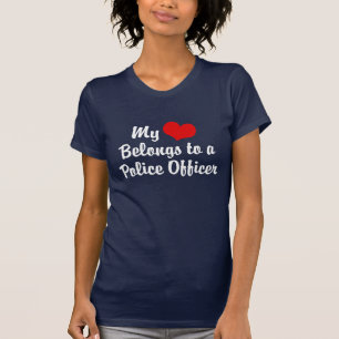My Heart Belongs to a Police Officer T-Shirt