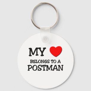 My Heart Belongs To A POSTMAN Key Ring