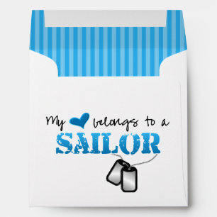 My heart belongs to a Sailor Envelope