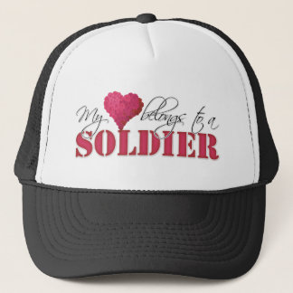 My Heart Belongs to A Soldier Trucker Hat