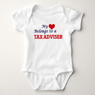 My heart belongs to a Tax Adviser Baby Bodysuit