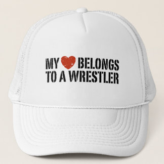 My Heart Belongs To A Wrestler Trucker Hat