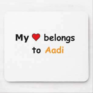 My heart belongs to Aadi Mouse Mat