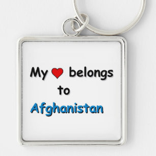 My heart belongs to Afghanistan Key Ring